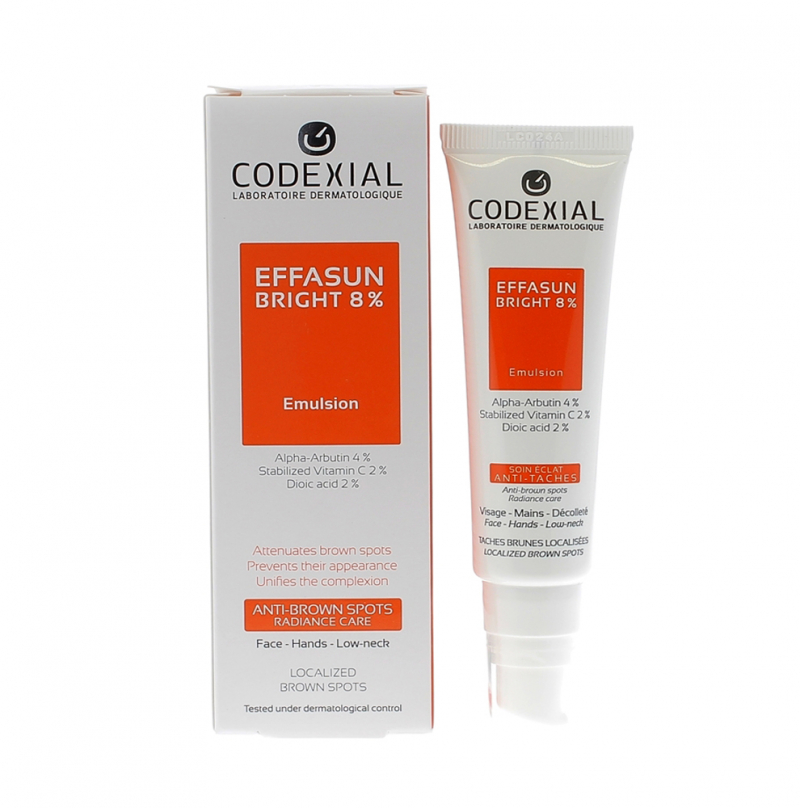 Codexial effasun bright 8% emulsion _ Nhũ tương đặc trị đốm nâu và chống tăng sắc tố da